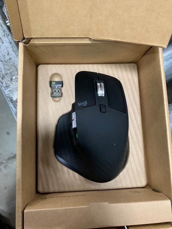 Photo 1 of (please see all images) Logitech MX Master 3S Wireless Mouse Standard Edition with Logi Bolt USB Receiver, Ultra-fast Scrolling, Ergo, 8K DPI, Track on Glass