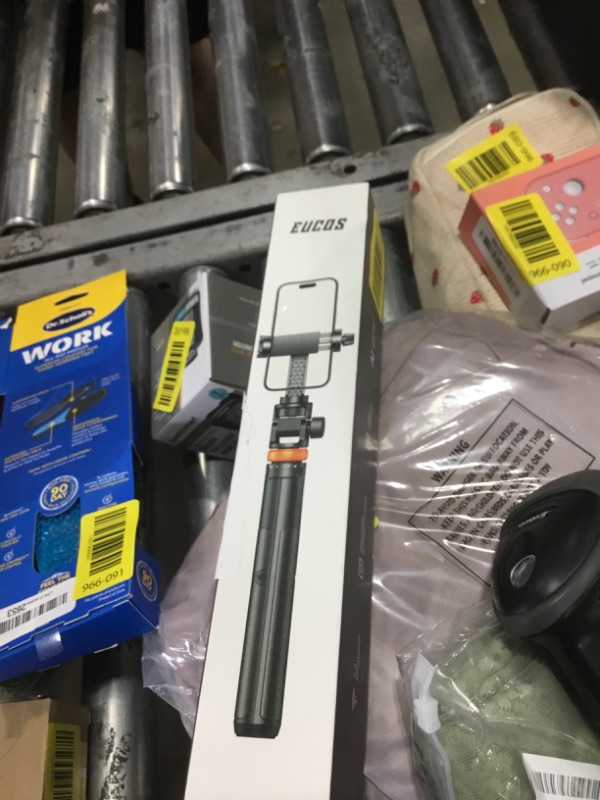 Photo 1 of **FOR PARTS/ MISSING REMOTE TRIPOD LEG BROKEN** EUCOS 62" Phone Tripod, Tripod for iPhone & Selfie Stick Tripod with Remote, Extendable Phone Tripod Stand & Travel Tripod, Solidest Cell Phone Tripod Compatible with iPhone/Android