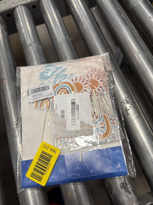 Photo 1 of 24 Pack Here Comes The Son Cake Topper Cupcake Picks Baby Shower Decorations for Boy, A Little Sunshine is On The Way Boho Party Supplies