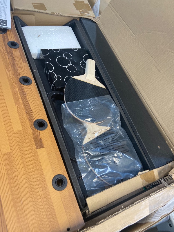 Photo 1 of SereneLife Multi Game Table, 48” Sports Arcade Games with Accessories, Ping Pong, Hockey, Pool Billiards, Soccer Foosball All in One, for Indoor and Outdoor, Family, Kids and Adults