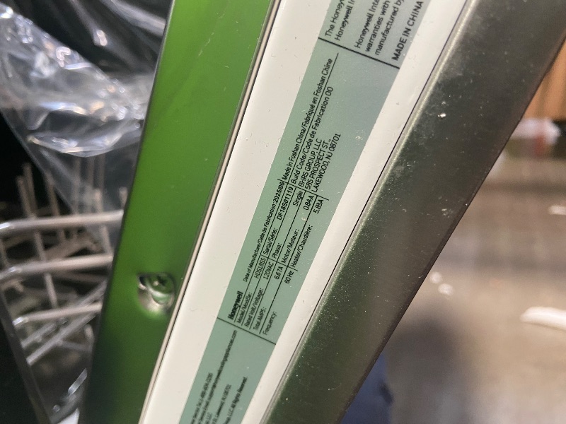 Photo 1 of **************DAMAGED, FOR PARTS ONLY***************
 Honeywell 18 Inch Dishwasher with 8 Place settings, 6 Washing Programs, Stainless Steel Tub, UL/Energy Star- Stainless Steel