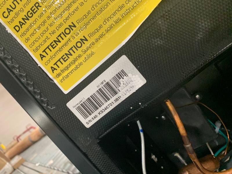 Photo 1 of Honeywell Mini Compact Freezer Countertop, 1.1 Cubic Feet, Single Door Upright Freezer with Reversible Door, Removable Shelves, for Home, Dorms, Apartment, Office- Black
