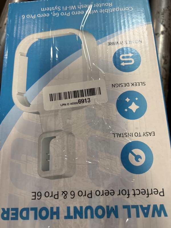 Photo 1 of 3Pack Wall Mount Holder for eero Pro 6e/6 Mesh Wi-Fi System, Outlet Wall Mount Stand Bracket for eero Pro 6e tri-Band Mesh, Wire Organizer