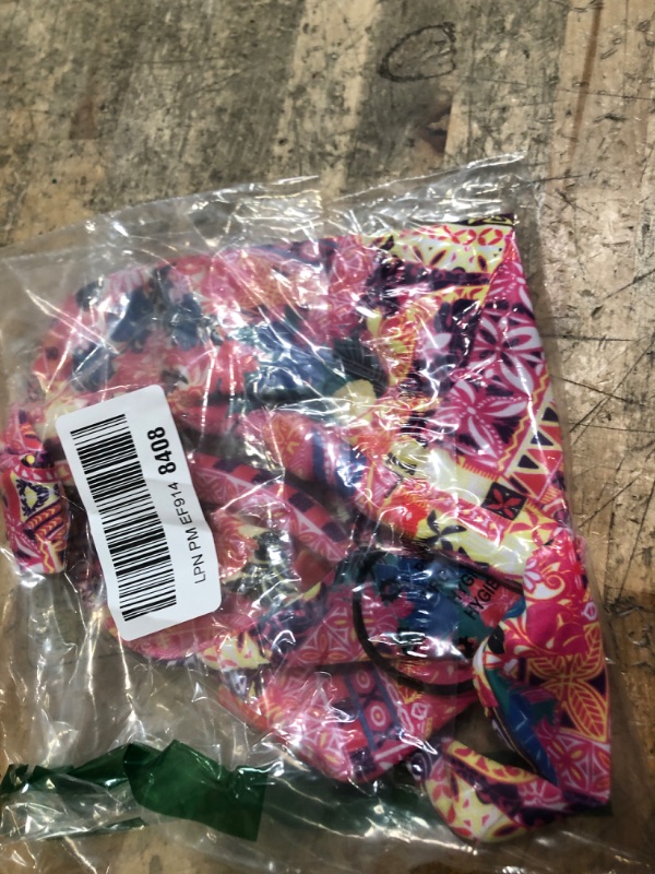 Photo 1 of *** SEE COMMENTS***    RoseSeek Women's 2 Piece Floral Tropical Print Bikini Set Boho Triangle Bathing Suit Tie Backless Swimsuit Sets Deep Pink X-Small