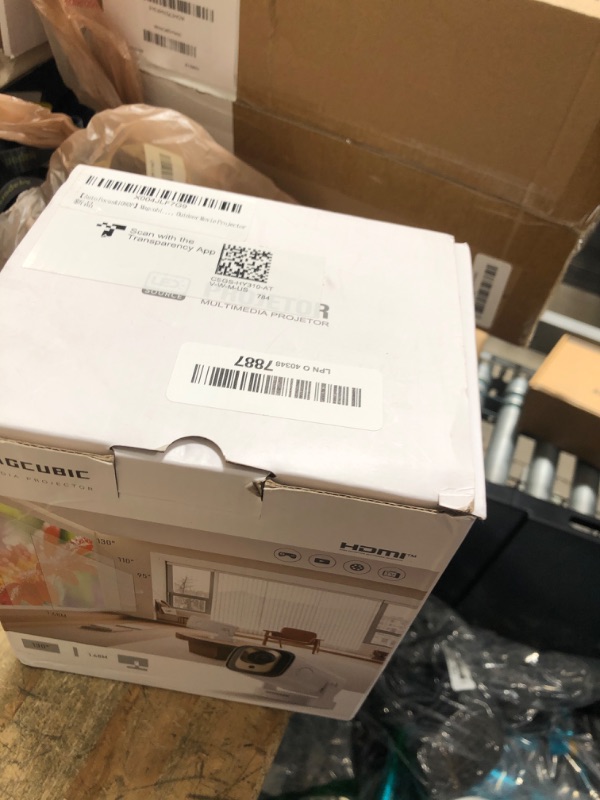 Photo 1 of ?Auto Focus&1080P?Magcubic Mini Smart Projector with 4K Support, Portable Projector with Wifi and Bluetooth, 5W Speaker, Built in Apps, Voice Control, Outdoor Movie Projector
