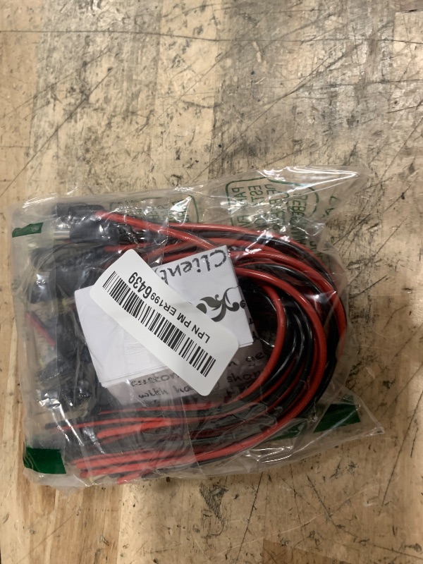 Photo 1 of (Real 18AWG) 10 Pairs 12V 5A DC Power Pigtail Barrel Plug Connector Cable, 2.1mm x 5.5mm Male Female DC Pigtail Connectors for CCTV Security Camera and 12V Power Supply Adapter by MILAPEAK