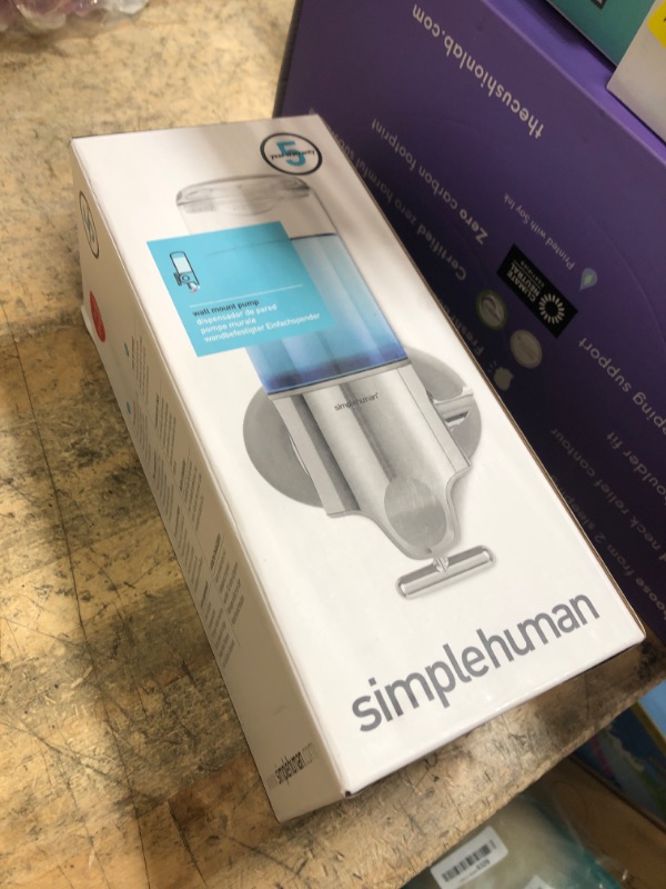 Photo 1 of (missing pieces) simplehuman Single Wall Mount Shower Pump, 15 fl. oz. Shampoo and Soap Dispenser, Stainless Steel