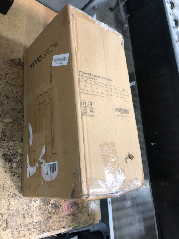 Photo 1 of **MISSING PARTS/SIGNS OF HEAVY USAGE** VIVOGROW Battery Powered Sprayer, 1.3-Gallon/5L Electric Pump Sprayer with Six Nozzles, Adjustable Shoulder Strap and Spray Wand for Garden, Lawn and Other Cleaning, Blue