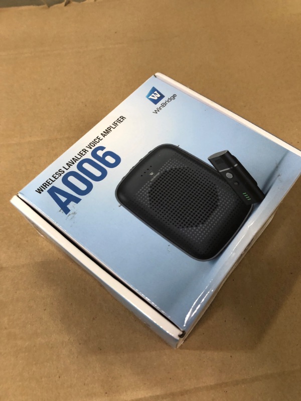 Photo 1 of **MIC IS NON-FUNCTIONAL** Voice Amplifier with Wireless Lapel Microphone - Personal Megaphone for Teachers, 15W Portable Mini Bluetooth PA System and Clip-on Lavalier Mic for Classroom, Speech, Yoga, Tour Guide - A006