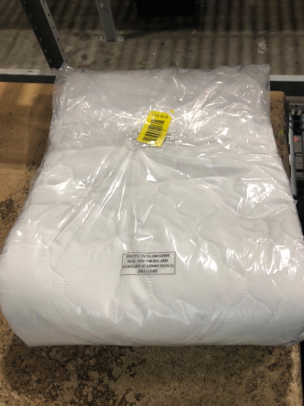 Photo 1 of 2 Pack Twin Mattress Protector Pad Waterproof Quilted, Breathable & Cooling Twin Size Mattress Cover Fitted for Kids with Deep Pocket Up to 14" for Single Bed, (White)