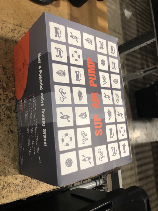 Photo 1 of **FOR PARTS ONLY/NON-FUNCTIONAL** 50PSI Paddle Board Pump Electric Portable, SUP Pump for Paddleboard Car Tire with Auto-Off & Deflation Function, 12V DC Car Connector for Stand Up Paddle Boards Kayaks Boats Mattresses Auto Tyre Bike