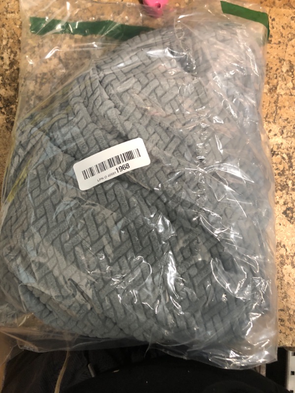 Photo 1 of **FOR LARGER CHAISE LOUNGE SIDE**  Yoovat Magic Sofa Covers Interior Magic Sofa Couch Covers 2023 New Wear-Resistant Universal Sofa Cover Stretch for Sectional Slipcovers (Texture-Gray,Large Triple Seat Cover)