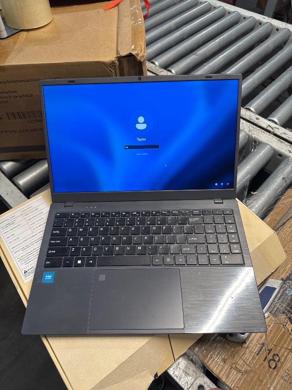 Photo 1 of (locked to previous owner) ECOHERO Windows 11 Laptop Computer, 12GB DDR5/1TB SSD, N95 Quad-Core, MS Office 2024, 15.6 inch 1920x1080 FHD Display, Dual Band WiFi, BT5.0, Fingerprint Unlock/Physical Camera Switch (Gray)