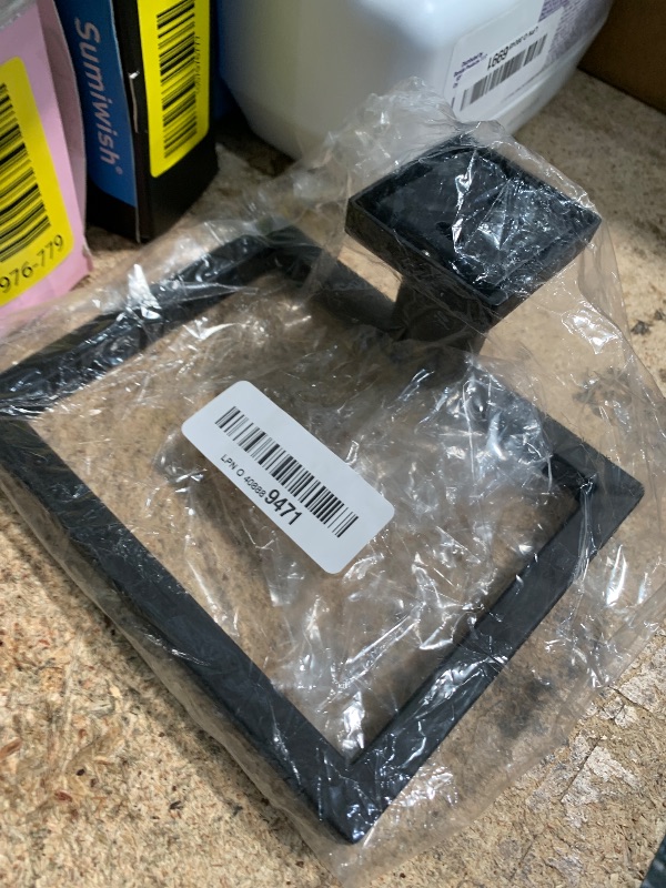 Photo 1 of (used)(missing hardware) JOPOFI Towel Ring - Thicken SUS 304 Stainless Steel Towel Holder, Towel Racks for Bathroom, Square Modern Design Hand Towel Holder