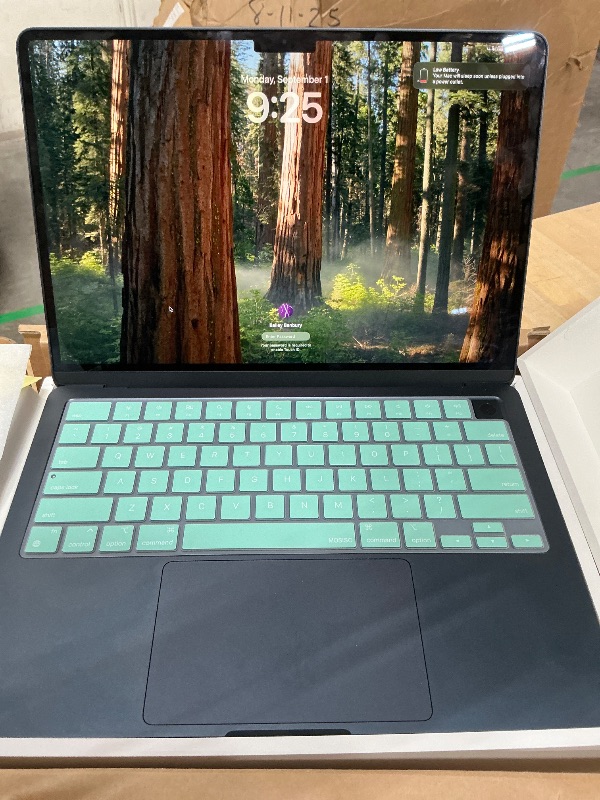 Photo 1 of *SEE PHOTOS** Apple 2025 MacBook Air 13-inch Laptop with M4 chip: Built for Apple Intelligence, 13.6-inch Liquid Retina Display, 16GB Unified Memory, 256GB SSD Storage, 12MP Center Stage Camera, Touch ID; Midnight