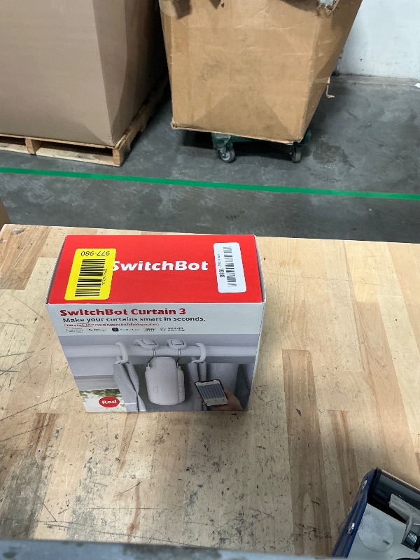 Photo 1 of ****Missing middle part****
SwitchBot Automatic Curtain Opener - Bluetooth Remote Control Smart Curtain with App/Timer, Upgraded High-Performance Motor, Add SwitchBot Hub to Work with Alexa, Google Home, HomeKit (Curtain 3, Rod)