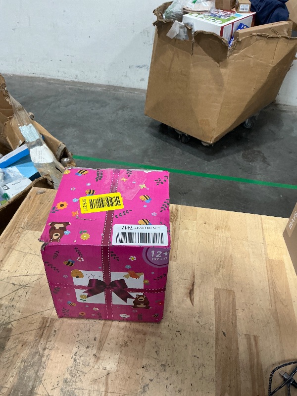 Photo 1 of ******************Missing pieces. Cards torn up.****************
Batlofty Wooden Activity Cube, 8-in-1 Montessori Toys for 1 2 Year Old Girl Boy Toddler| Sensory Educational Learning Toys 12-18 Months | 1st Birthday Gifts, Bead Maze | Bonus Sorting & Stac