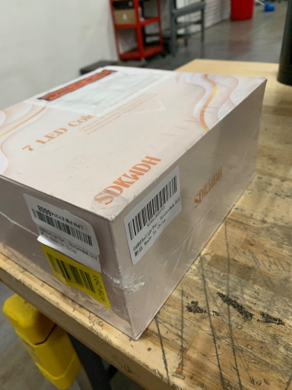 Photo 1 of **FACTORY SEALED** Red Light Therapy Mask for Face, GOLD 111