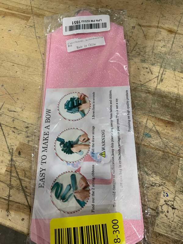 Photo 1 of 12" Large Pink Bow,1pcs Glitter Big Gift Bow Big Bow for Bike Bow for Present Bow for Large appliances,Bikes,Table Decorations and Party Events Decoration (Pink)