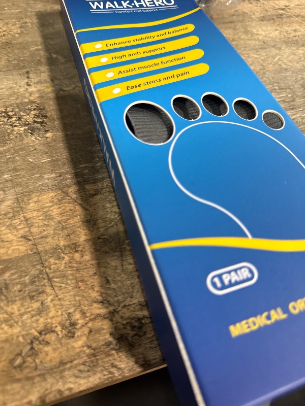 Photo 1 of Plantar Fasciitis Feet Insoles Arch Supports Orthotics Inserts Relieve Flat Feet, High Arch (Mens 7-7 1/2 | Womens 9-9 1/2)