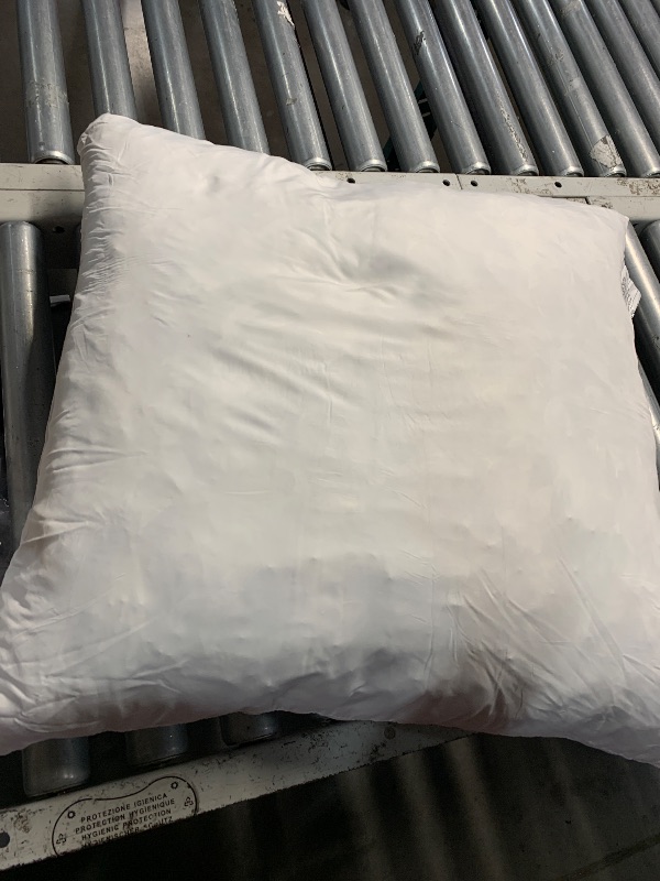 Photo 1 of ***(PARTIAL SET/ ONLY 1 PILLOW)***Artscope Synthetic Down Pillow Insert, 24x24 Down Alternative Throw Pillow Insert. Ultra Soft Fluffy Sleeping Pillow with 100% Cotton Cover, Decorative Pillows Set of 2-White.