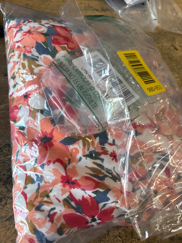 Photo 1 of ***SEE NOTES*** 
dowerme Summer Dresses for Women 2025 Casual Ruffle Smocked Tiered A-Line Boho Floral Maxi Beach Sun Dress with Pockets(Light Apricot Orange Flower,X-Large)
