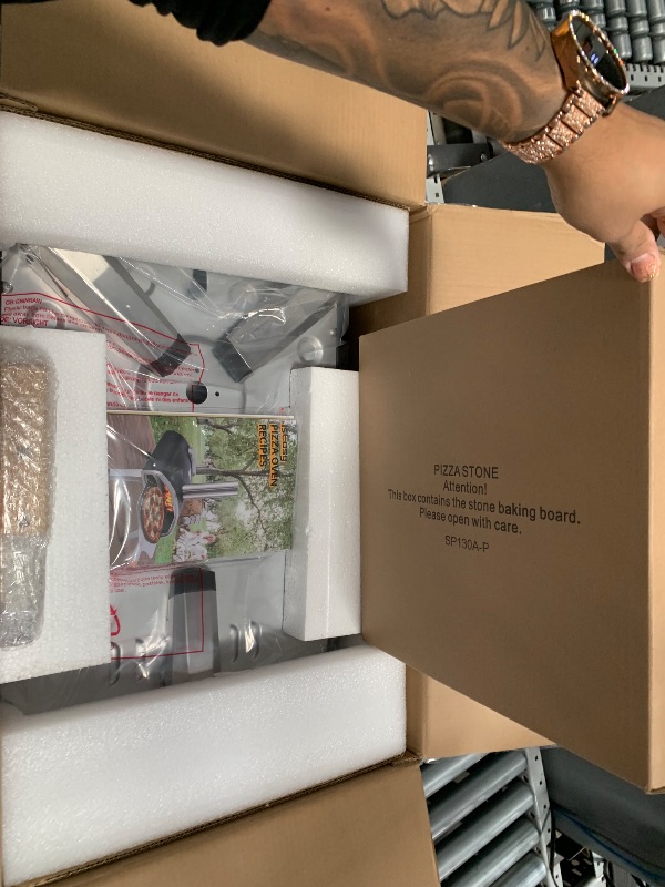 Photo 1 of Pizza Oven Outdoor Wood Fire Pizza Ovens 12" Pellet Pizza Oven for outside with Built in Thermometer Portable Wood Burning Oven