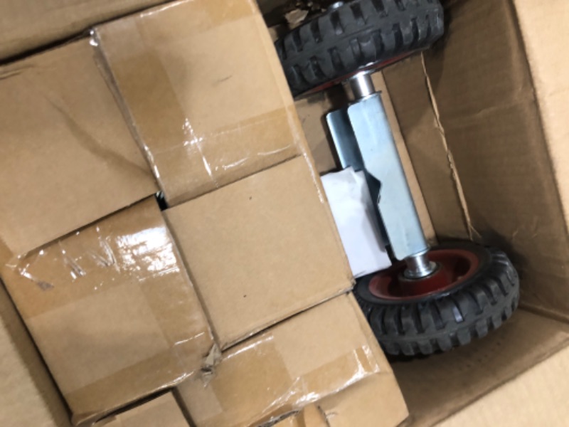 Photo 1 of Sliding Gate Kit Rolling Gate Hardware Kit for Fence Gates, Rolling Gates - Includes 6" Double Wheel Carrier, 6 Universal Track Drackets, 2 Pipe Track Rollers, 1 Set Gate Latch, 2 Sets of Wrenches