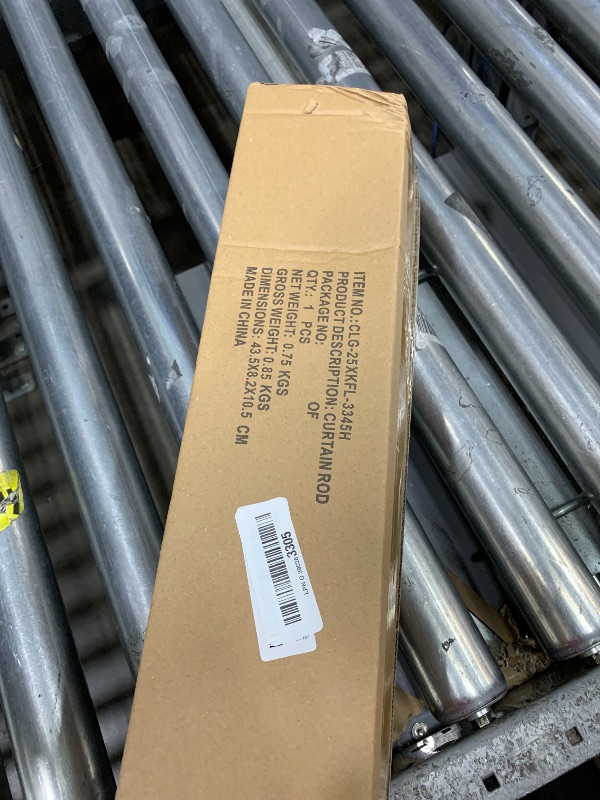 Photo 1 of 1 Inch Industrial Curtain Rods for Windows 28 to 48 Inches, Blackout Wrap Around Curtain Rod, for Indoor and Outdoor, Simple Design, 33 to 45 Inches, Black