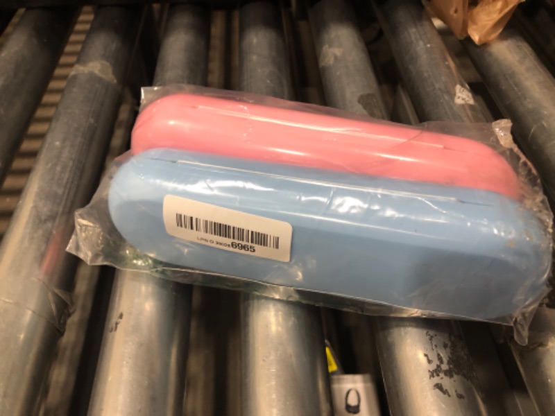 Photo 1 of ***(HEAVILY USED/ MINOR DAMAGE)***Fowecelt 2 Pack Electric Toothbrush Travel Case for Oral-B Pro and Other Electric Toothbrush, Portable Travel Toothbrush Holder(Blue & Pink)