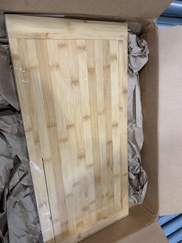 Photo 1 of [2024 UPGRADE] Hifybaty Over The Sink Cutting Board - Expandable Cutting Board Over Sink, Bamboo Cutting Boards with Juice Groove, Kitchen Sink Cutting Board