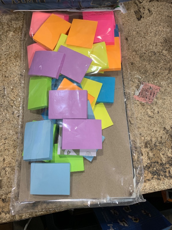 Photo 1 of (24 Pads) Sticky Notes 1.5x2 in, 8 Colors Post Self Sticky Notes Pad Its, Bright Post Stickies Colorful Sticky Notes for Office, Home, School, Meeting, 75 Sheets/pad
