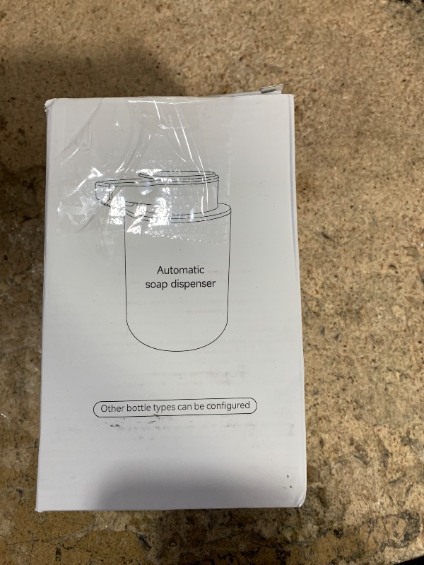 Photo 1 of 10 oz Automatic Touchless Glass Soap Dispenser, Rechargeable Hands Free Ribbed Liquid Soap Dispenser with Electric Sensor Pump, Refillable Soap Bottle for Bathroom Kitchen Dish Countertop (Clear)
