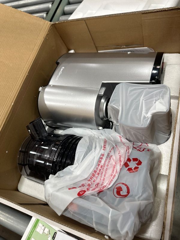 Photo 1 of  Juicer, 6" Extra Wide Feed Chute with Dual Strainers (Juice & Sorbet), Powerful AC Brushless Motor, Self Precut System, Juicer Machines with BPA Free (Space Gray)