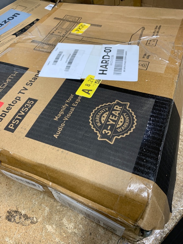 Photo 1 of *MISSING SCREWS* PERLESMITH Universal Swivel TV Stand Mount for 37-80 Inch LCD OLED Flat/Curved Screen TVs-Height Adjustable Table Top TV Stand/Base with Wire Management,VESA 600x400mm up to 99lbs,PSTVS35