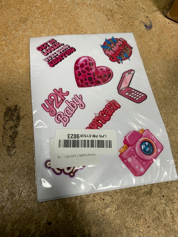 Photo 1 of 100pcs Y2k Retro Stickers, 2000s Aesthetic Sticker for Teen Girls Waterproof Decals for Water Bottles Laptop Luggage Computer Scrapbooking Adults Girls Kids Funny Party Birthday