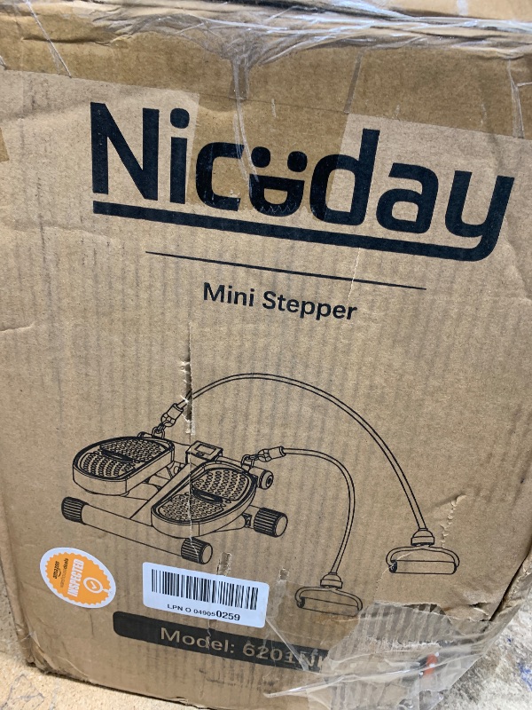 Photo 1 of ** SEE CLERK NOTES** Niceday Steppers for Exercise, Mini Stair Stepper with Resistance Bands at Home Workout Equipment with 300LBS Loading Capacity, Hydraulic Fitness Stepper with LCD Monitor