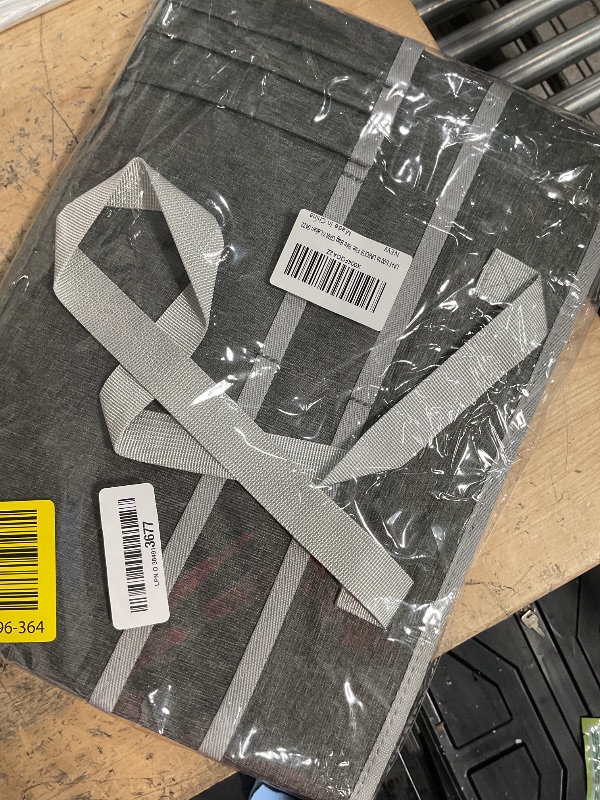 Photo 1 of UNICITII File Organizer Box, Portable Tote Bag Hanging Filing Box Desktop File Folder Document Storage Organizer with Pockets and Handles