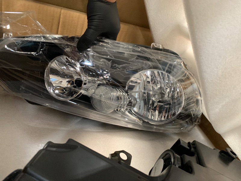 Photo 1 of **************1 is damaged**************
munirater 1 Pair Headlights for 2010-2014 Golf Sportwagen (MK6) Halogen Headlamp Assembly Black RH&LH 5K0941005C | 5K0941006C |