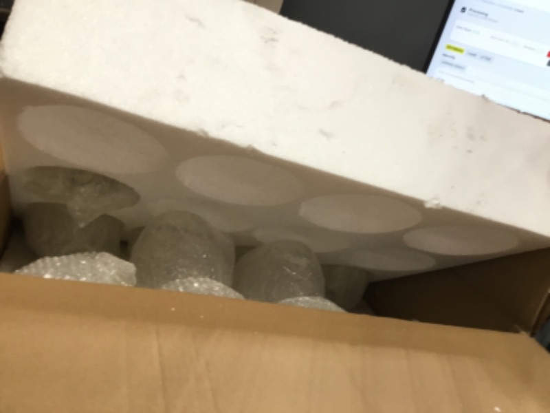 Photo 1 of ** MISSING HALF OF BALLS**ykolupty 10-Light LED Staircase Modern Glass Globe Pendant Light Large Chandeliers for High Ceilings, Entryway Lighting Fixture Villas and Stairs