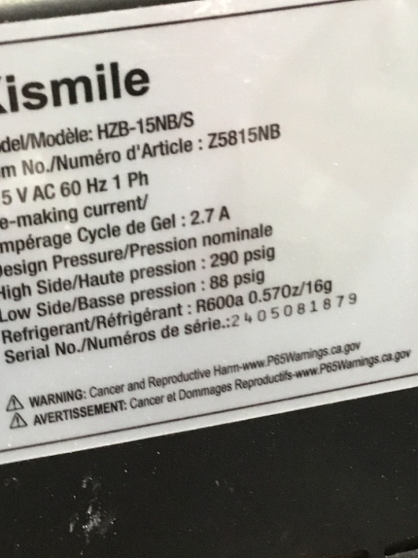 Photo 1 of (untested, major usage) Antarctic Star Nugget Ice Makers Countertop, Pebble Ice Machine with Chewable Pellet Ice, 34Lbs/24H, Self-Cleaning, Sonic Ice, One-Click Operation, for Kitchen,Office Stainless Steel Silver