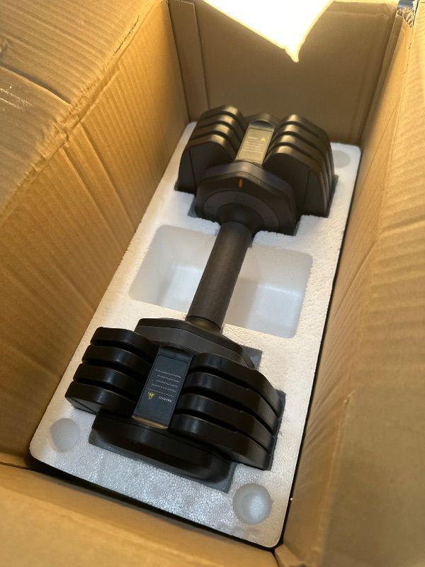 Photo 1 of (only one)(see images) ALTLER 25lbs Pair Adjustable Dumbbells Premium Rubber Coated Dumbbell 