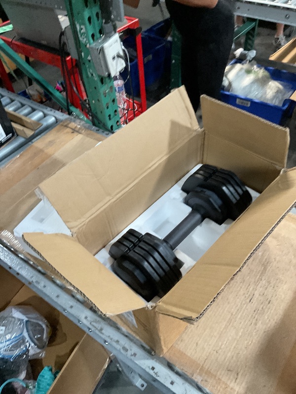 Photo 1 of (only one)(see images) ALTLER 25lbs Pair Adjustable Dumbbells Premium Rubber Coated Dumbbell 