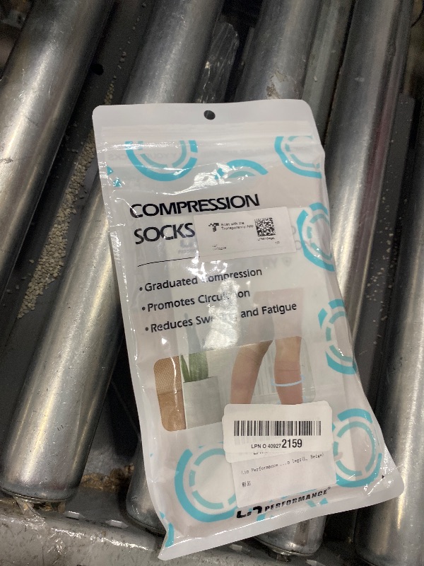 Photo 1 of COMPRESSION SOCKS BEIGE LARGE 