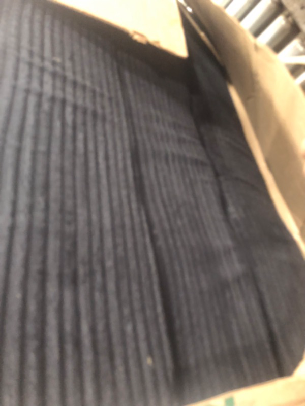 Photo 1 of (USED/FAIR) MAXYOYO Tri-Fold Mattress, 6 Inch Tufted Folding Futon Foam Bed, Foldable Floor Mattress Guest Bed Futon Topper Portable Camping Sleeping with Corded Fabric, Black, 35.4"x75"