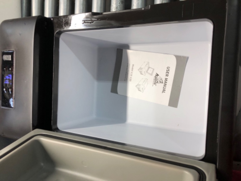 Photo 1 of ***DAMAGED - LEAKING OIL - POWERS ON - SEE PICTURES***
Alpicool C20 portable compressor fridge freezer 21Quart(20Liter) for car and home - 12V/24V DC and 110V AC