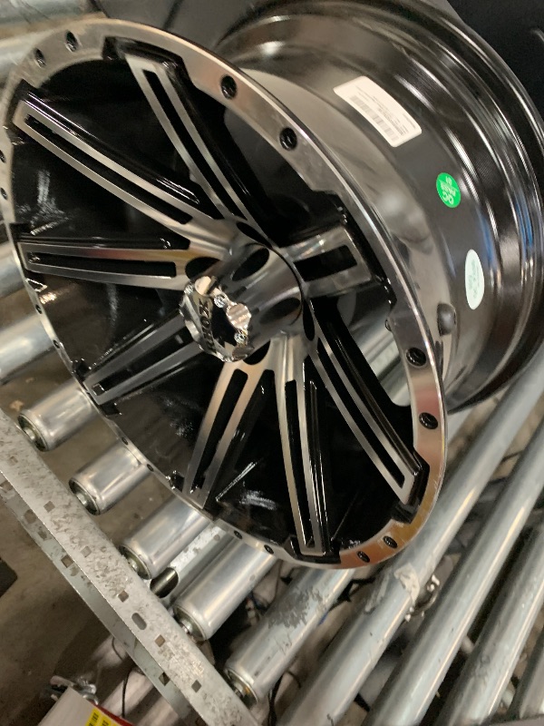 Photo 1 of *** ONLY ONE INCLUDED *** Red Hawk TIR-RX275 Wheel Machined Gloss Black, 14x7, ET-25 Golf Carts