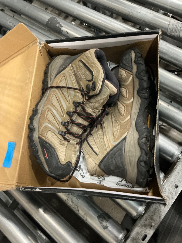 Photo 1 of (MAJOR USAGE) NORTIV 8 Men's Ankle High Waterproof Hiking Boots Outdoor Lightweight Shoes Trekking Trails Armadillo,Size 10.5,Taupe-Suede,160448_M