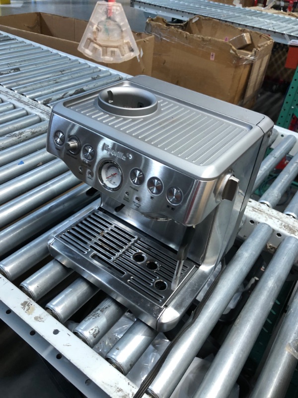 Photo 1 of ***DAMAGED - RESERVOIR CRACKED - INCOMPLETE - SEE PICTURES***
Breville Barista Express Espresso Machine BES870XL, Brushed Stainless Steel