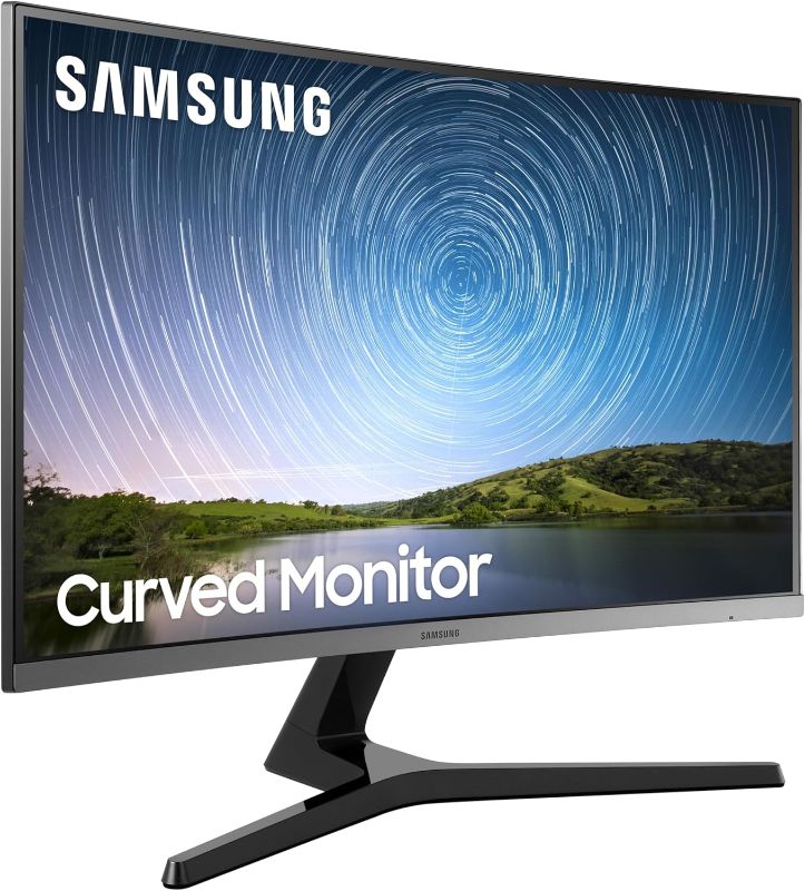Photo 1 of ***FINAL SALE*** SAMSUNG 27-Inch CR50 Frameless Curved Gaming Monitor (LC27R500FHNXZA) – 60Hz Refresh, Computer Monitor, 1920 x 1080p Resolution, 4ms Response, FreeSync, HDMI,Black
